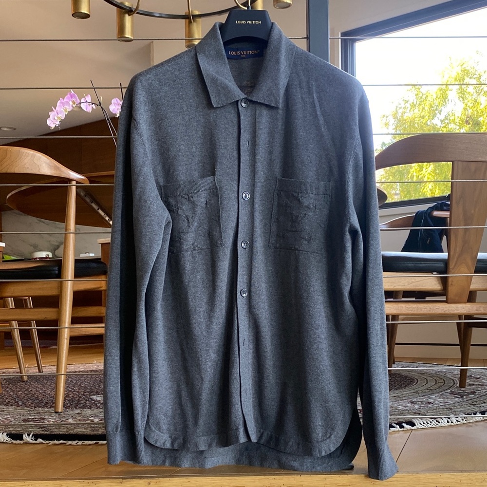 Louis Vuitton Charcoal Cardigan